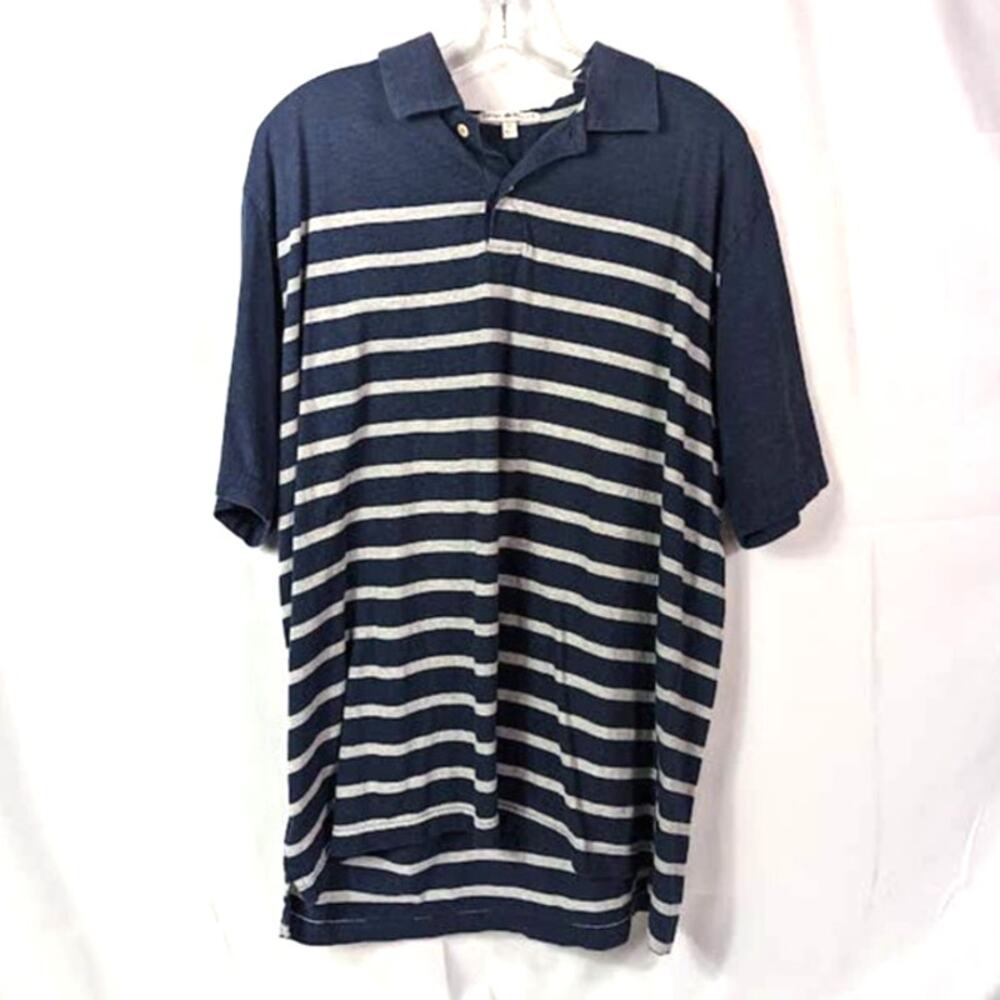 PETER MILLAR XL Polo Striped 100% Cotton
